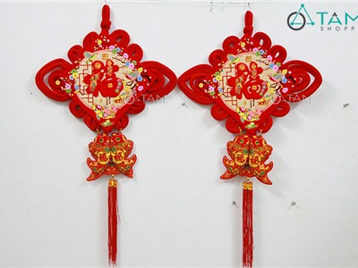 Dây cát tường treo đám cưới chữ Phúc số 52 (100cm)